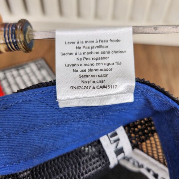 SAYiWON'T Trucker Hat Cap Blue Black Mesh Snapback Motivational Logo Thunder - Picture 11 of 12